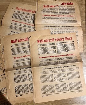 Noviny Hlas frontu Slovensky stat východný front RD - 3