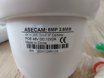Predám Asecam IP 8MPx 4K POE Kameru - 3