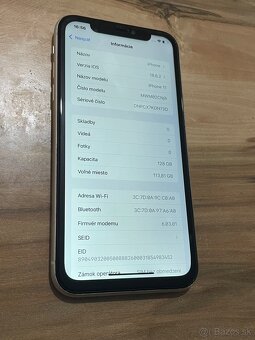 Predám Apple iPhone 11 128GB Silver Stav Nového Telefónu - 3