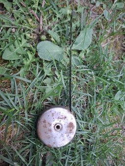 Retro oceľový zvinovací meter - funkčný - 3