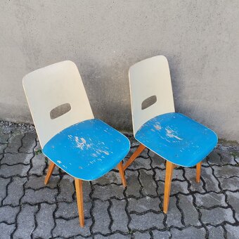 1 kus Retro stolicka TON 1960 Vintage - 3