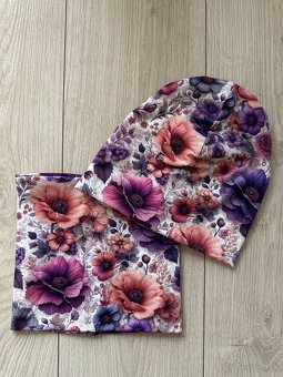 Čiapka a nákrčník mama/dcera - 3