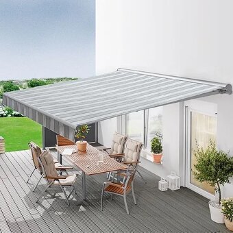 Elektrická polokazetová markíza 5x3 m na diaľkové ovládanie - 3