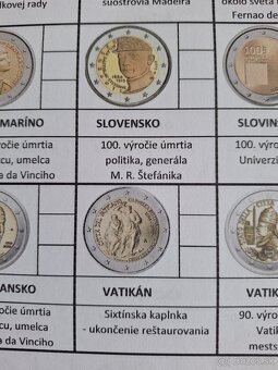 Zoznam, katalóg 2 euro mincí, 2 €, dvojeurovky - 3