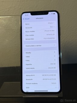 Predám Apple iPhone XS MAX 256GB Silver Stav nového telefónu - 3