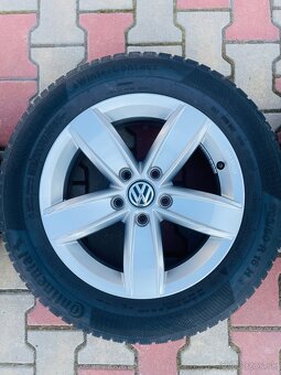 Hliníkové disky VW so zimnými pneumatikami na predaj - 3
