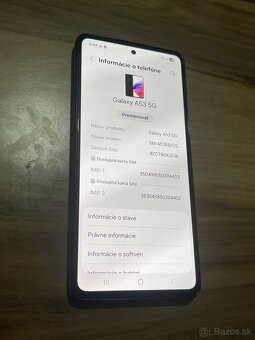 Predám Samsung Galaxy A53 5G 6GB Rám 128GB Black - 3