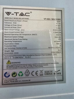 Solárne panely 450w - 3