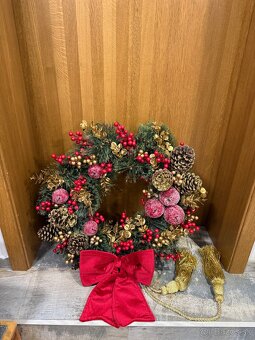 Vianočný veniec na dvere 60cm - 3