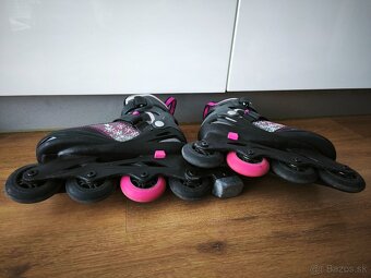 Detské kolieskové korčule veľkosť 33-37 - 3