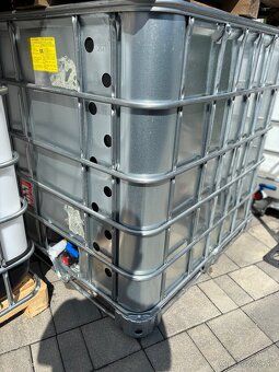 IBC 1000 l plech-čierny Nadoba Nadrz - 3
