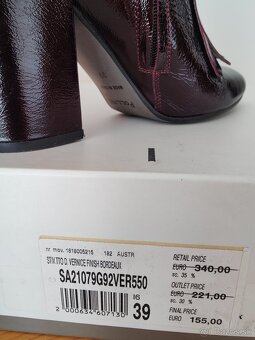 Dámske kožené členkové čižmy POLLINI - 3