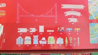 Drevená vláčiková dráha Carousel - 3