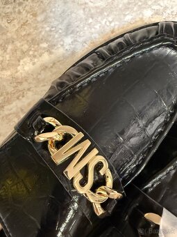 Kožené lakované poltopánky - 3