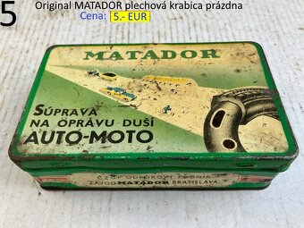 Plechové retro krabičky Matador a Sanitas ČSSR - 3