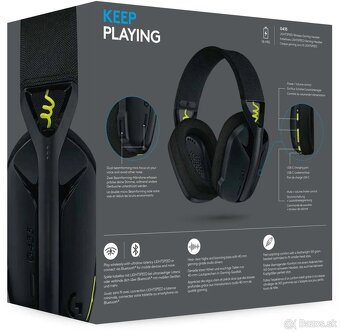 Logitech G435 LIGHTSPEED - čierna verzia - 3