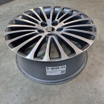 Škoda hliníkové disky 5x112 R18 7,5J ET46 - 3