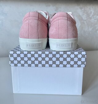 Furla kožené tenisky púdrovo ružové - 3
