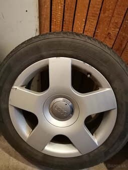 Hliníkové disky 16" 5x112 Audi A3 zimné pneu 205/55 r16 - 3