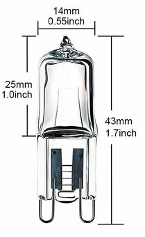 Žiarovka halogénová 2x 230V/75W G9 - 3