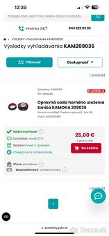 Opravná sada horného uloženia tlmiča KAMOKA - 3