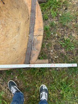 Starozitne drevene koryto s podstavcom - 3