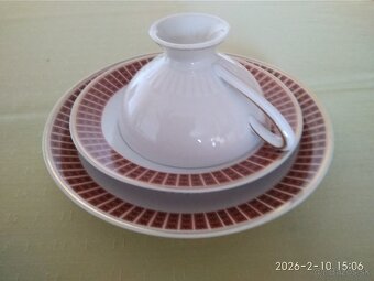 Retro snídaňový set, NDR, značený - 3