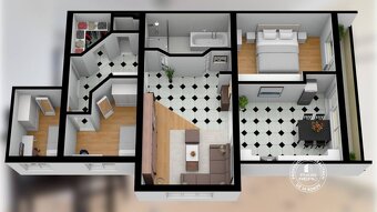 AXIS REAL | 4-izb.byt 102 m2, VEĽKÁ LODŽIA, STARÉ MESTO, ul. - 3