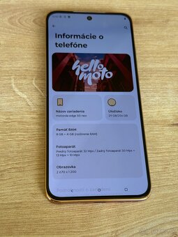 Predám Motorola Edge 50 NEO 8GB Rám 256GB Gold Minimálne - 3