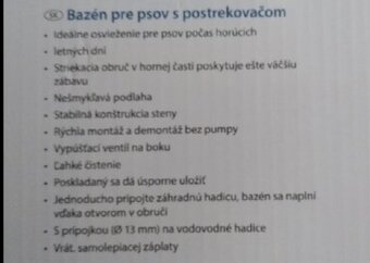 Nový bazén pre psa so sprchou. - 3