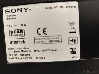 Sony Bravia KDL-40WE665 nefunkčný - 3