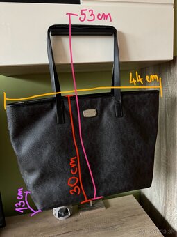 Michael Kors originál veľká  čierna kabelka - 3