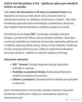 TENIS detske botasky ASICS antuka 33 - 3