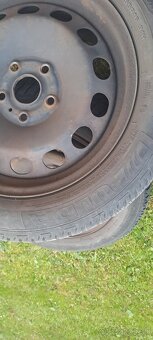 Celoročné pneumatiky 205/55 R16+plech.disky 5x112 - 3