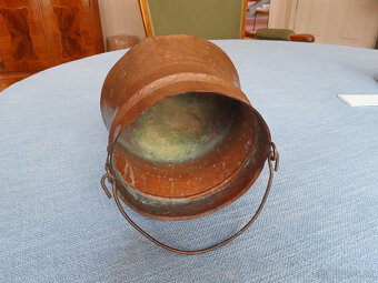medený kotlík - dekoračný - 3