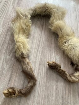 Kožušinová čiapka + šál z pravej lísky - 3