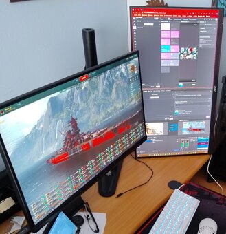držiak s dvoma 27" monitormi - 3