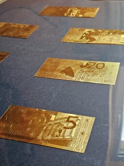 Obraz Zlaté bankovky Euro kompletná sada od 5 € az 500 € - 3