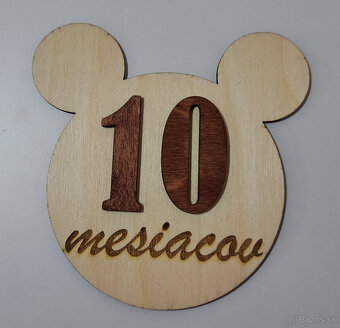 Miľníkové kartičky - drevené - 3