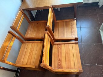 Predám drevené stoličky 4 ks - 3