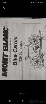 Strešný nosič na bicykel MONT blanc baracuda - 3