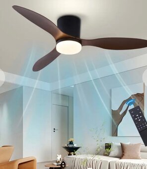 Predám stropný ventilátor s led osvetlením - 3