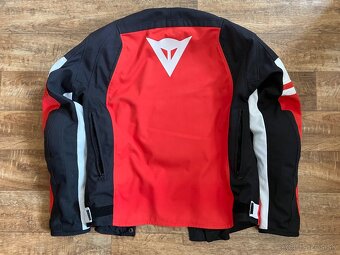Dainese Saetta D-Dry White/Lava Red/Black 52 Textilná bunda - 3
