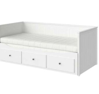 Hemnes IKEA rozkladacia posteľ plus 2 madrace - 3