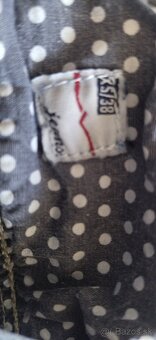 Modrá ryfľova mini sukňa - 3