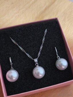 Šperková súprava zo striebra 925 s perlami - 3