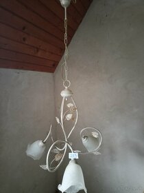 Nové malované, sklenene lustre - 3