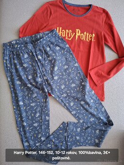 Dievčenské "Harry Potter" dlhé pyžamá. - 3