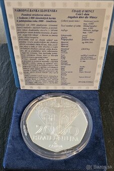 Strieborná zberateľská minca 2000sk -Bimilénium - 3
