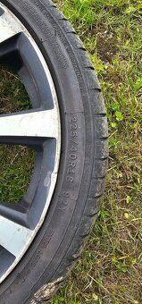 Hliníkové disky  5 x 112 R18 + letné pneu - 3